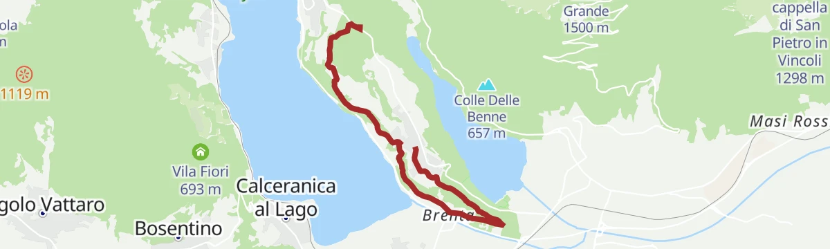 Route map: Tenna - history and views - South Side